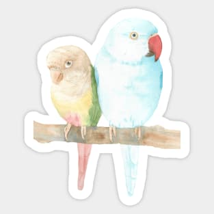 parrot couple Sticker